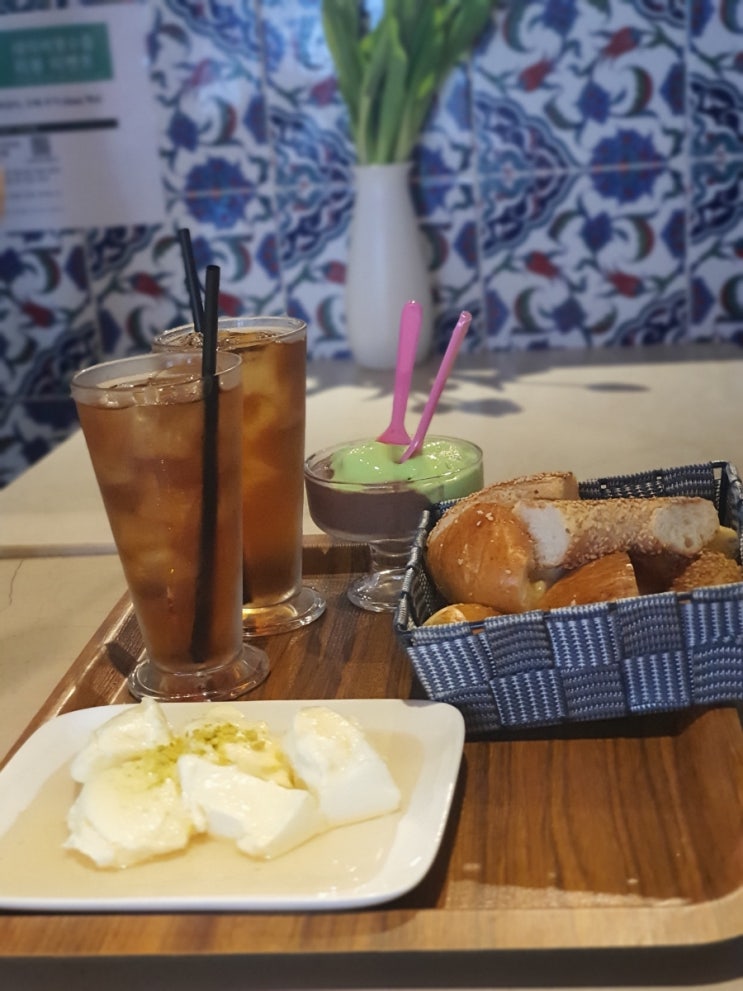  이태원 카페 케르반카페 카이막맛집 터키디저트