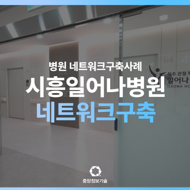 시흥 일O나병원의 네트워크 작업, 완벽한 분류와 연결!