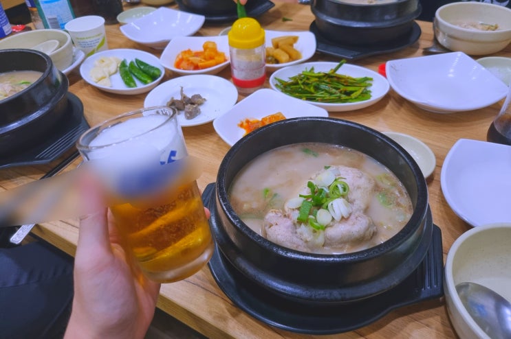  하루 지난 뒤 말복 챙기며 삼계탕 먹기