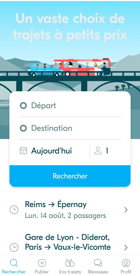  프랑스 교통수단: 블라블라카(BlaBlaCar)와 몽트랑스포닷컴(monTransport.com)