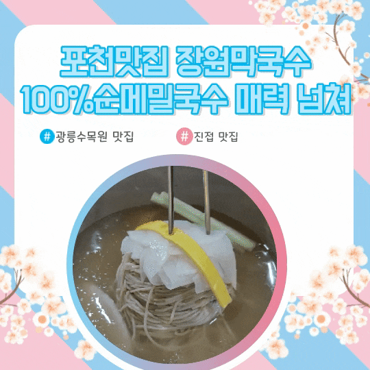  포천맛집 장원막국수 100%메밀국수 매력 넘쳐