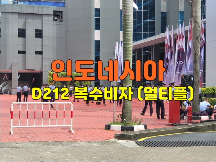  인도네시아 방문 복수 비자 멀티플 D212