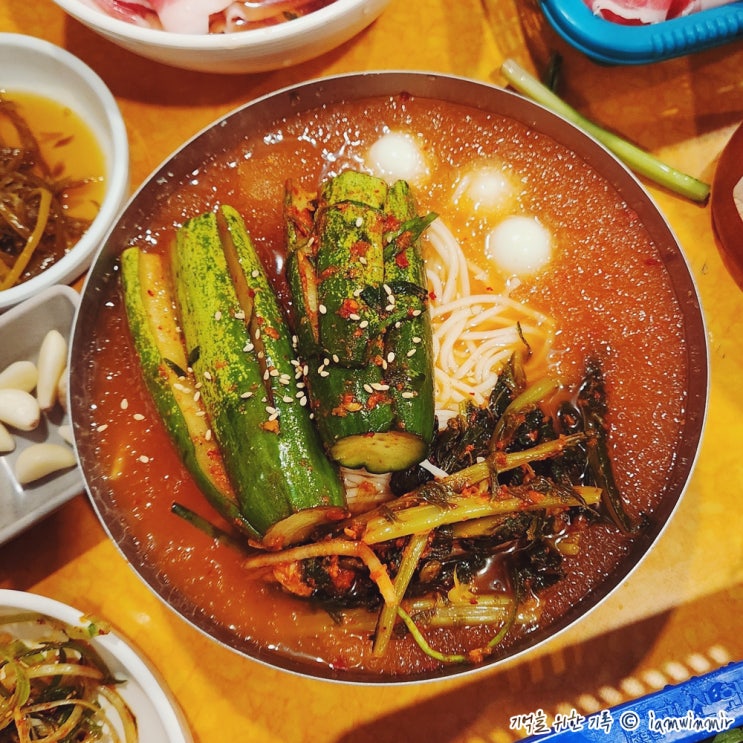 맛 있는 오이소박냉국수 남영역 원동미나리삼겹살 맛 있는 오이소박냉국수 남영역 원동미나리삼겹살