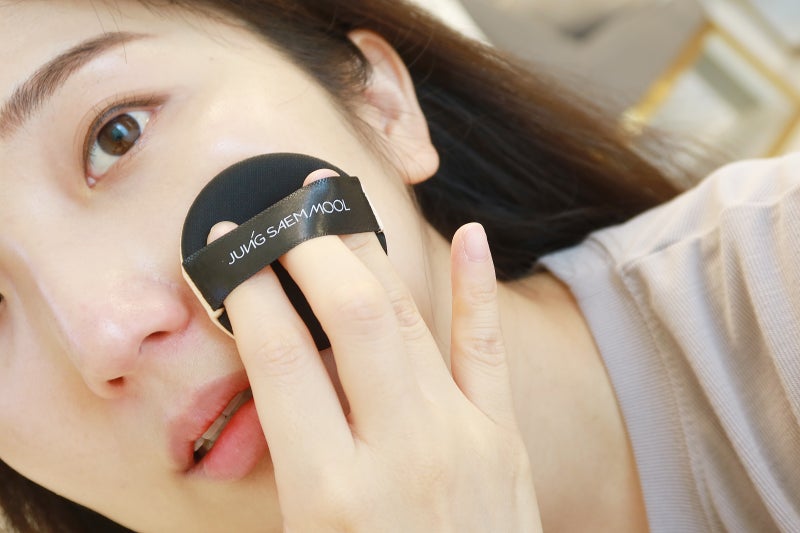 정샘물 쿠션팩트, 에센셜 스킨 누더 쿠션 미디엄 나도 써본다 정샘물!