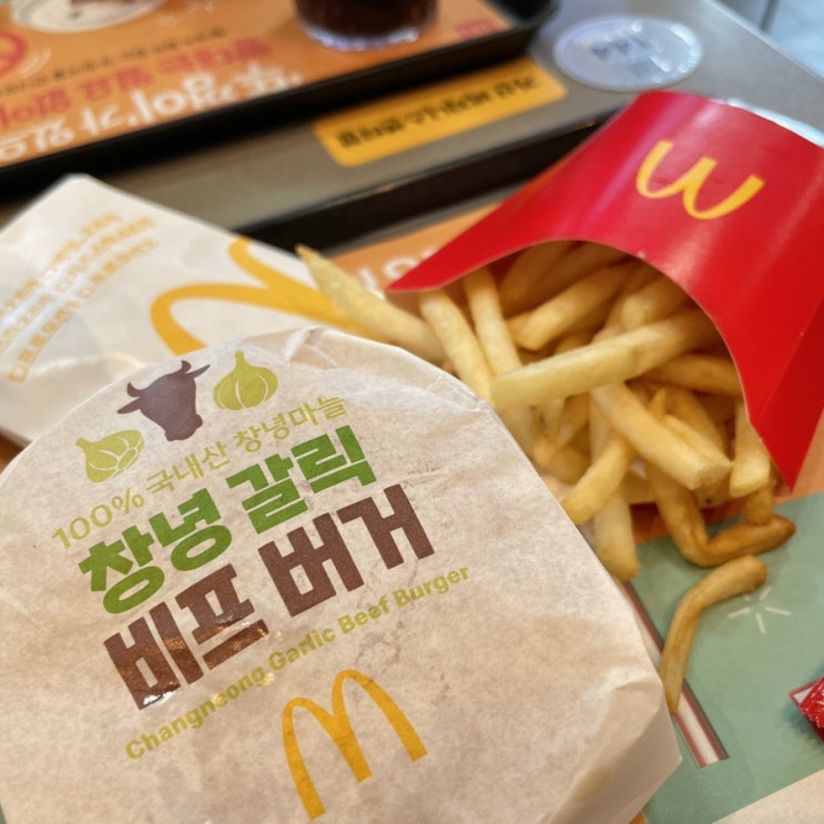  맥도날드 창녕갈릭버거 런치 메뉴로 즐긴 후기