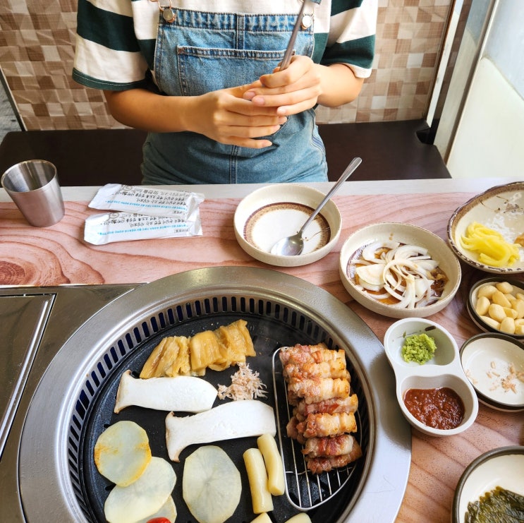  유성 노은역 고기집 맛찬들 삼겹살 점심특선 뿌셔