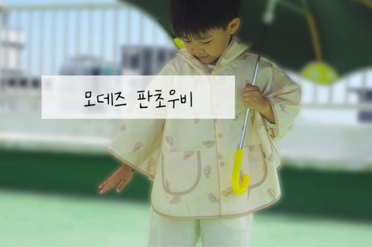  유아레인코트 에시앙 모데즈 버디가드 판초 우비 장마 필수템