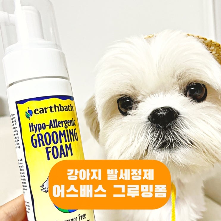  어스배스 저자극 워터리스 강아지 발세정제 산책 후 물없이 강아지 발바닥 닦기