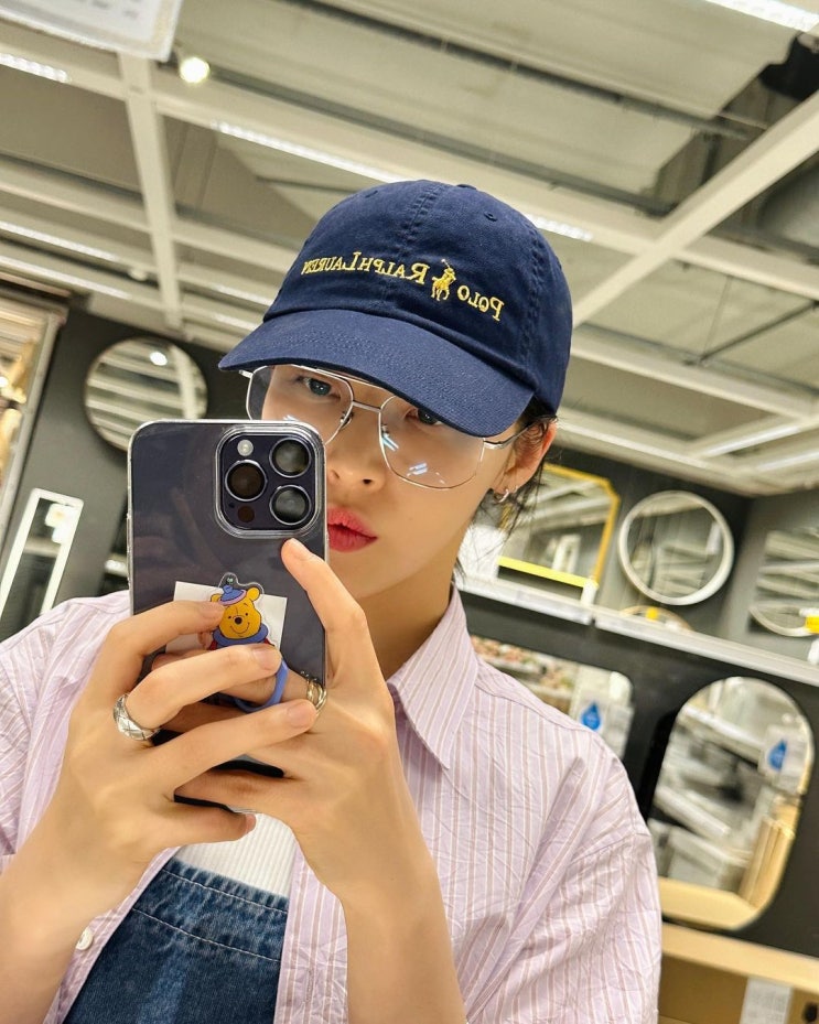  마마무 문별이 쓴 아메카지 대표 브랜드인 빔즈 X 폴로 랄프로렌 여자 볼 캡 모자 추천