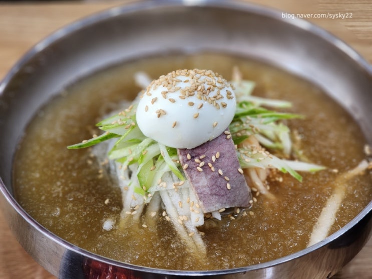  호텔쉐프님께서 해주시는 함흥냉면 최고야! 중산동맛집 신라면옥본점