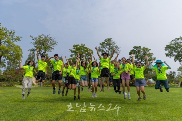  대만 잼버리 순천 K-정원에서 문화 체험으로 힐링