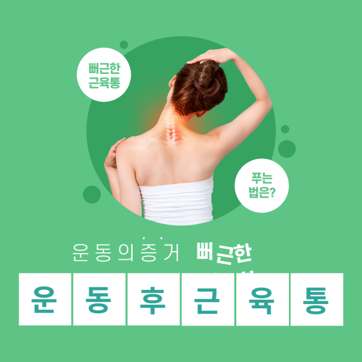  동백헬스장[화이트짐 동백점]과 함께 알아보는 운동 후 근육!