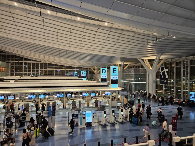 김포공항에서 도쿄 하네다 공항 대한항공 KE2103 (AIRBUS A330-300, 기내식, 기내 영화)