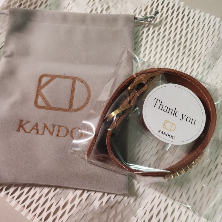  KANDOG 반려견 하네스 가죽이라 더 고급스러워요