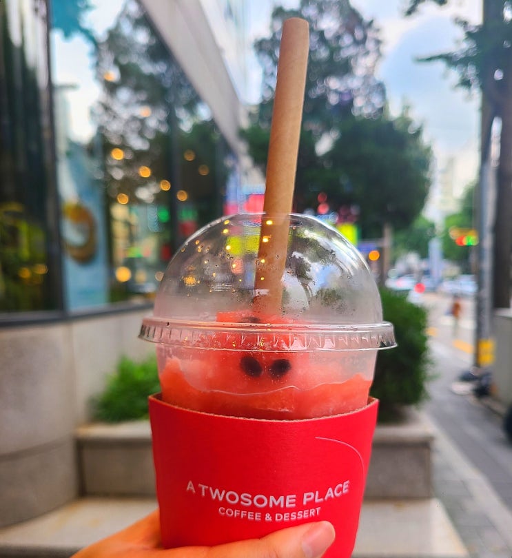 [수유역 카페/투썸플레이스 강북구청점] 정말 맛있는 투썸 수박주스 후기, 가격, 칼로리
