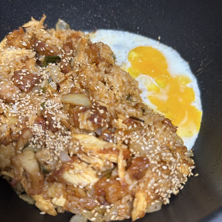  [애옹한끼] 치킨이 남았을 때, 치킨볶음밥