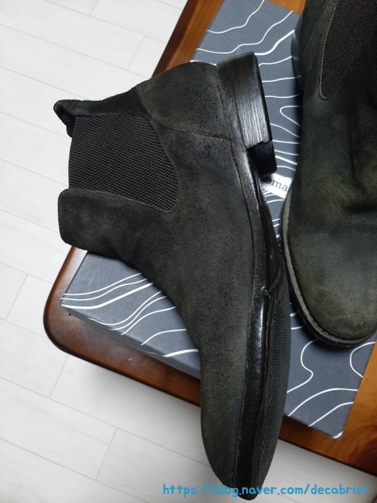  Lemargo DarkGreen Suede Chelsea Boots