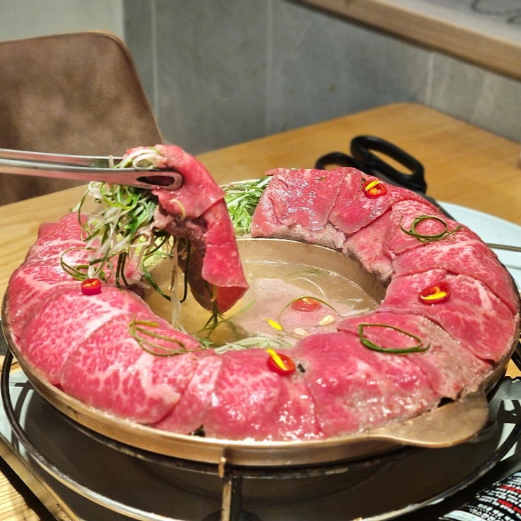  잠실 석촌호수 맛집 복면옥 샤브샤브 정말 고급진 맛