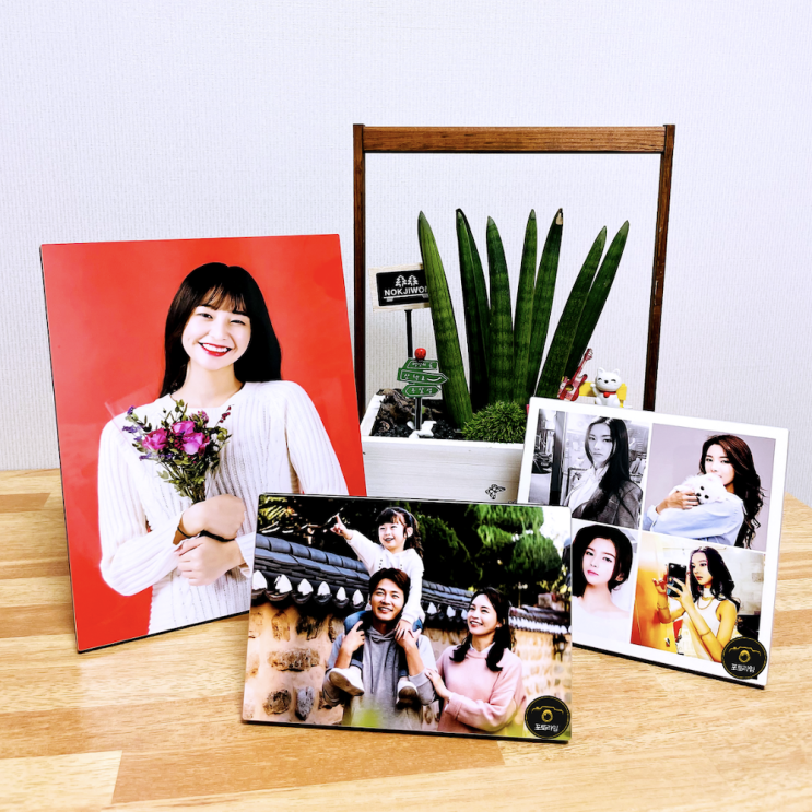 원주 포토라임에서 고퀄리티 가성비 좋은 가족사진 사진인화 돌잔치 웨딩포토테이블 메탈액자 자석액자 제작