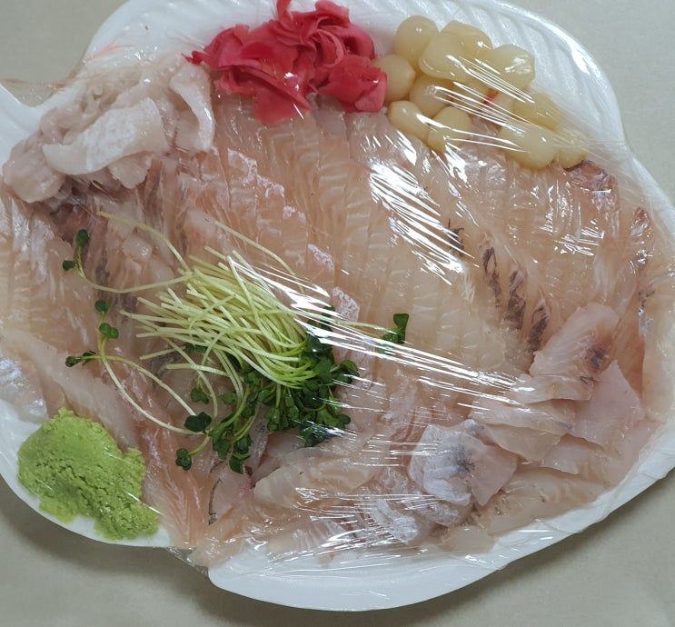  구리 농수산물시장 횟집 추천 환상의 섬 우럭회와 광어회 구매
