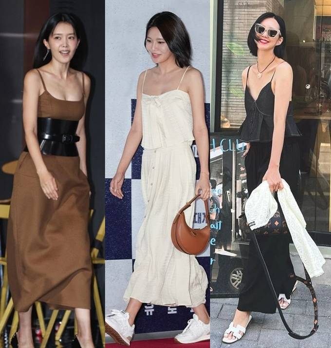 폭염에 딱! 수영·채정안·지소연, 무더위 날린 오프숄더룩 폭염에 딱! 수영·채정안·지소연, 무더위 날린 오프숄더룩