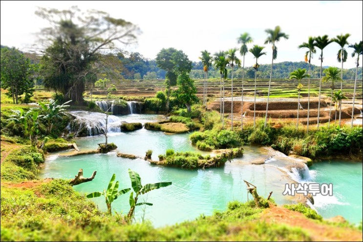  숨바 NTT 관광지 위까쭈라 폭포  Weekacura, Air Terjun