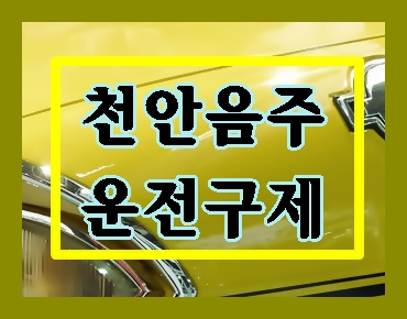  천안 음주운전 구제 중요하기에