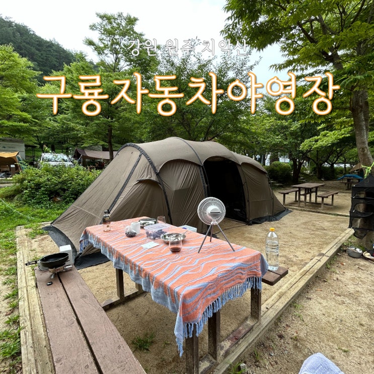  원주 치악산 구룡야영장 계곡 캠핑장 워케이션 카라반