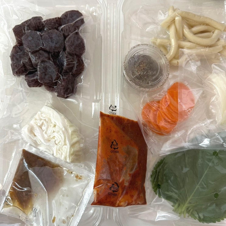  배민B마트 반하는밥상 신림동 들깨듬뿍 순대볶음 760g 밀키트 리뷰.