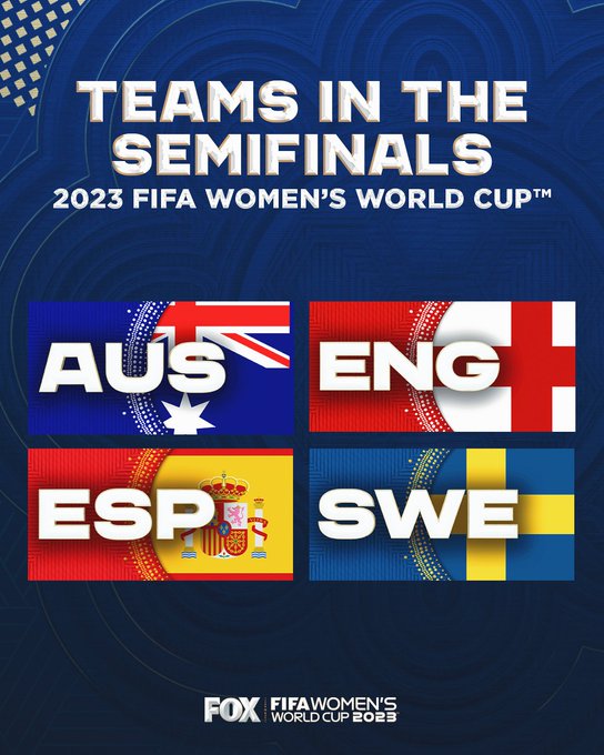   [공유]  『Semi-final』  2023 FIFA 호주·뉴질랜드 여자월드컵 (Last updated_18 August 2023)