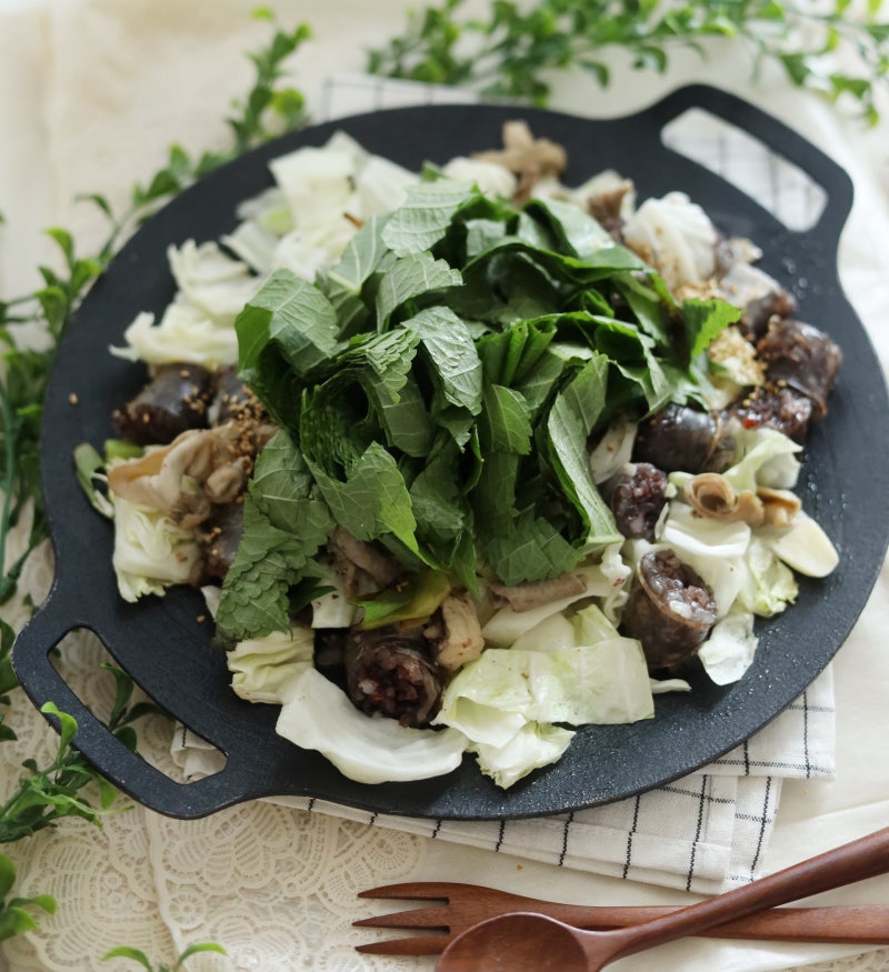 백순대볶음 레시피 양념장 만드는 법 야채 순대곱창볶음 만들기