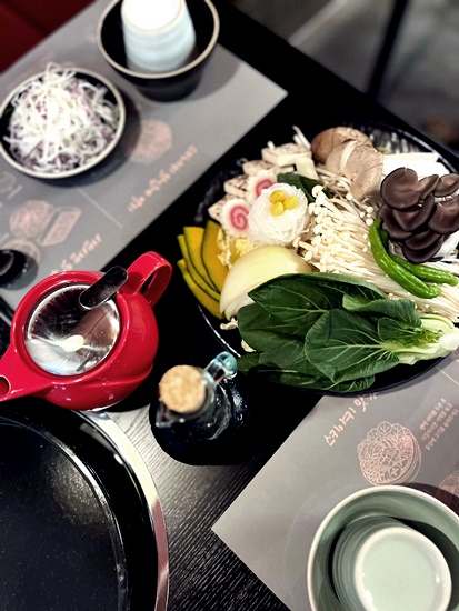  [인천/송도] 옥소반 송도점 : 센트럴파크 스키야키 샤브샤브 맛집 야채 무한리필