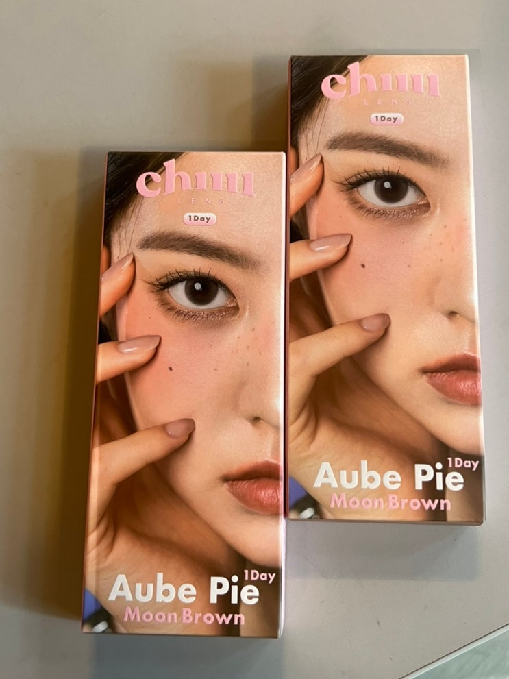  츄렌즈 오브파이 원데이 문브라운 촉촉해서 만족해요!착용후기
