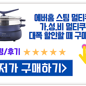 에버홈 스팀 멀티쿠커 다양한 요리 한번에 하기 좋은 주방템 추천