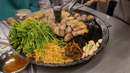  광명철산 고기집 [목구멍] 미나리 삼겹살 목살 찐맛집 내돈내산 솔직후기
