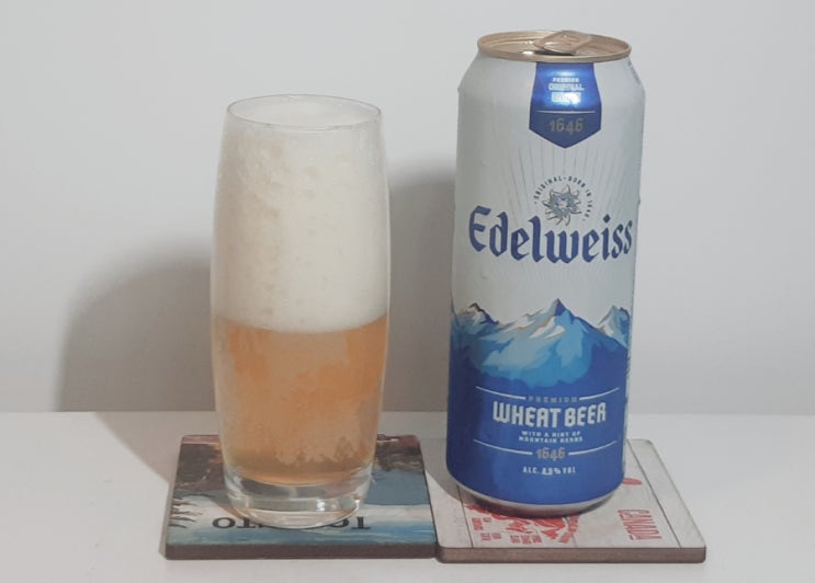 에델바이스 맥주(Edelweiss Wheat Beer) 위트비어 가격 도수 용량