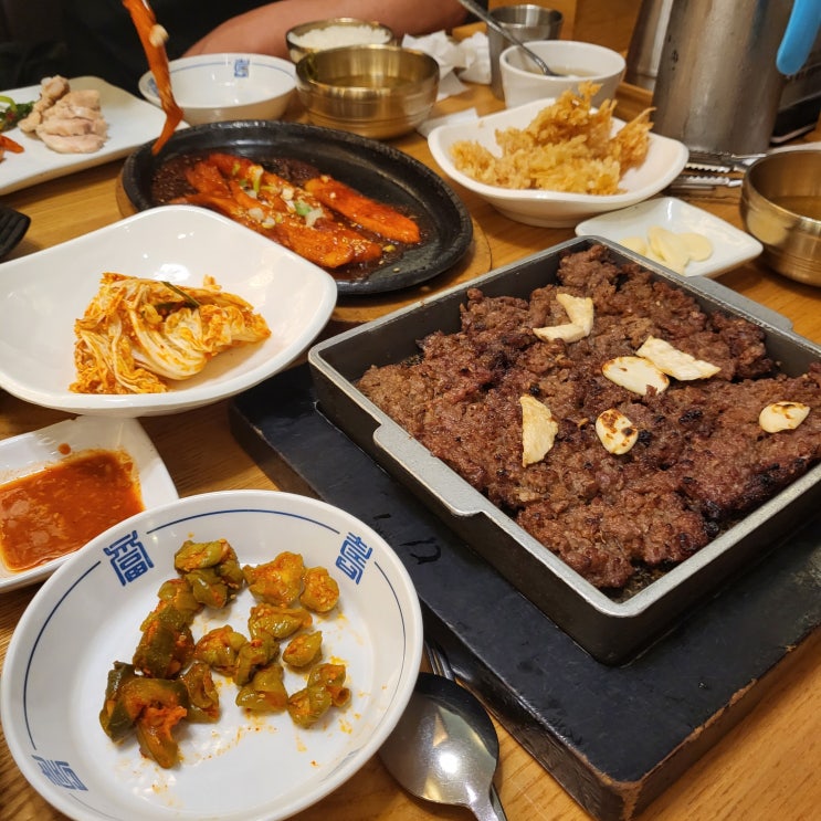 안양 삼막사 맛집 흥부가 바싹불고기 더덕구이 정식