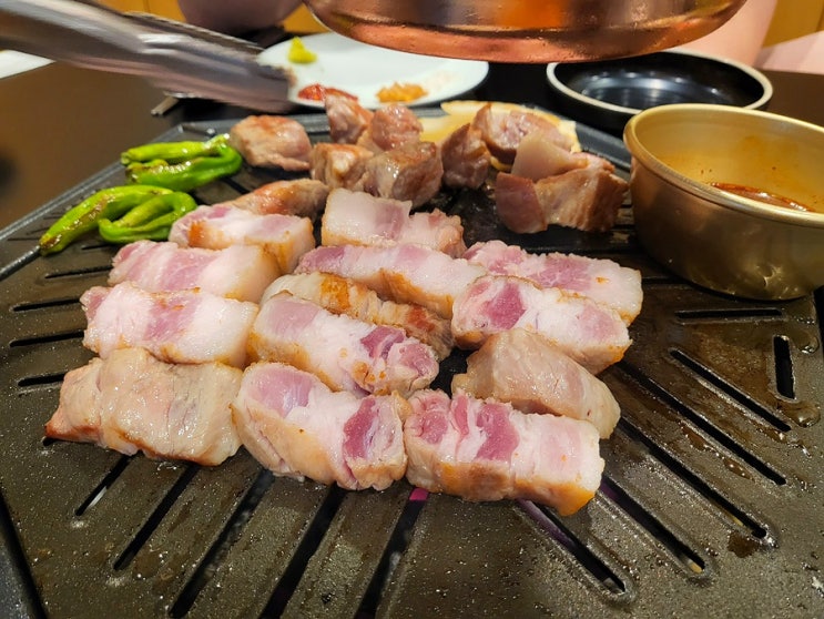  [대전/둔산동맛집]초돼지숯불촌, 백탄으로 구워 먹는 숙성된 삼겹살