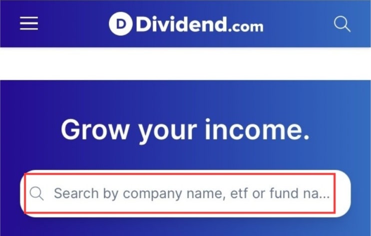 미국 배당주 검색하는 방법(+dividend.com 사용방법)