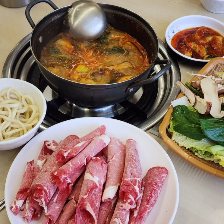  마륵동 맛집 상무지구 등촌 샤브샤브 후기