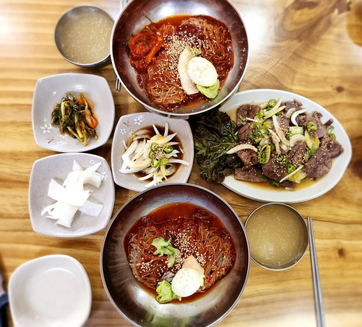  아산 권곡동 맛집 함흥면옥 아산 냉면 맛집, 온육수, 수육무침 최고