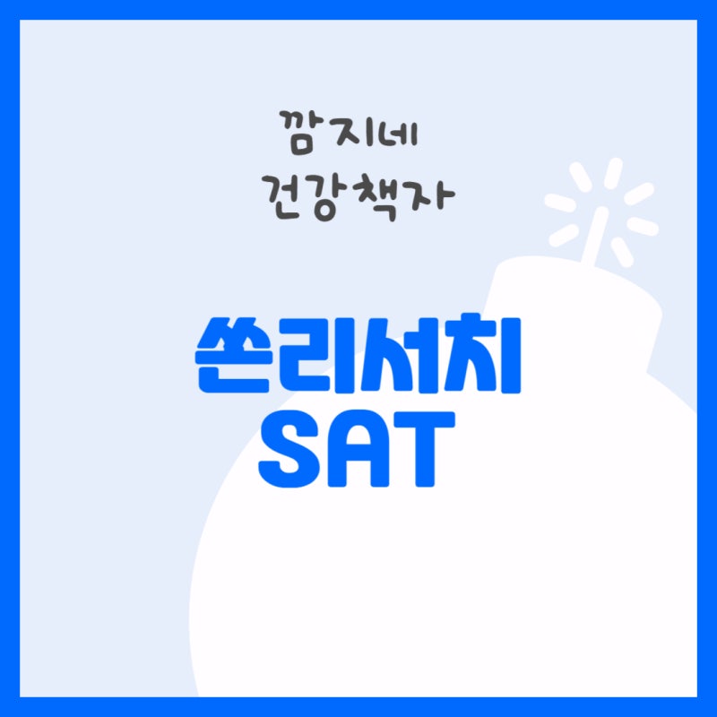 쏜리서치 SAT 복용법 및 7개월 후기(+부작용)