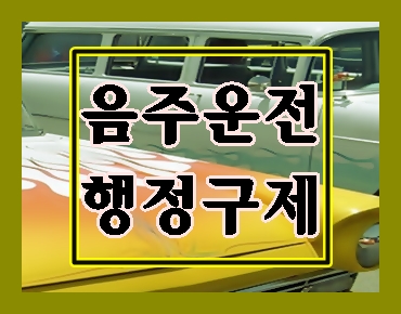  음주운전 행정 구제됩니까?