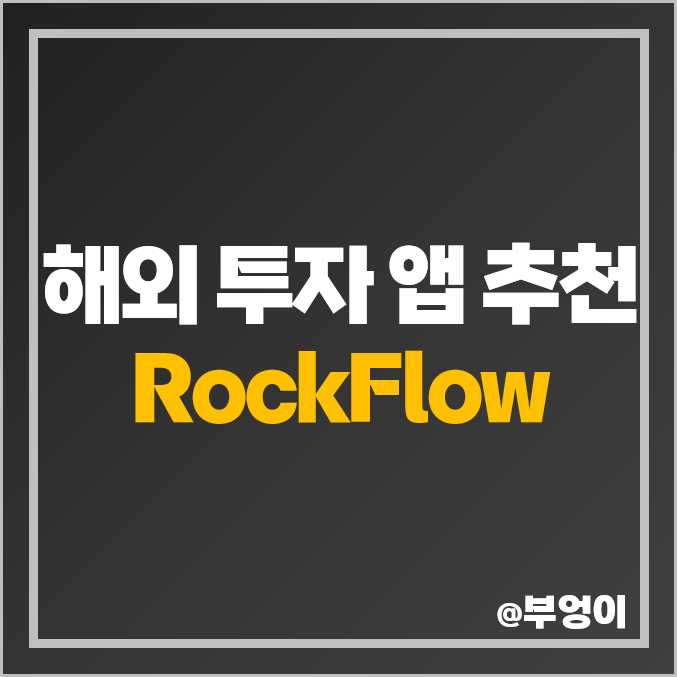 서학개미 MZ세대 주식 앱 추천 RockFlow 활용 미국 투자