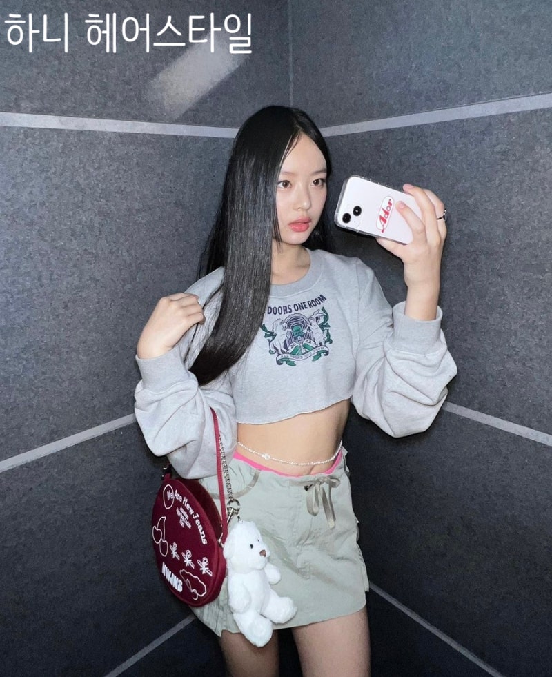 NewJeans Hanni 髮型變遷史：金髮、黑髮、瀏海、Hush Cut、姬髮式