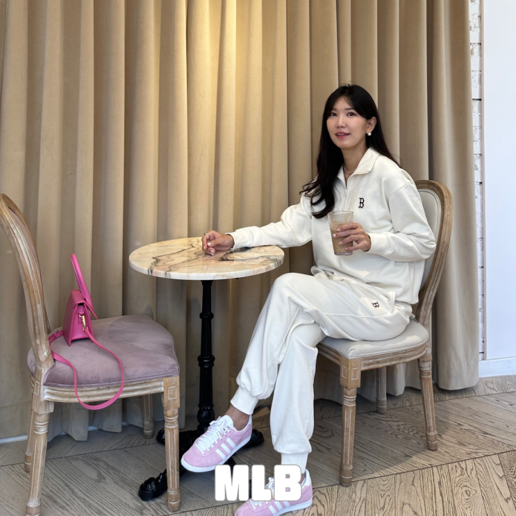  여자맨투맨 MLB 엠엘비 트레이닝세트 S 리뷰! 화이트 여성티셔츠 스웻셔츠 코디 이렇게
