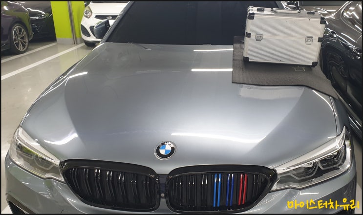  부산자동차유리복원 BMW 전면파손 돌빵 수리후기