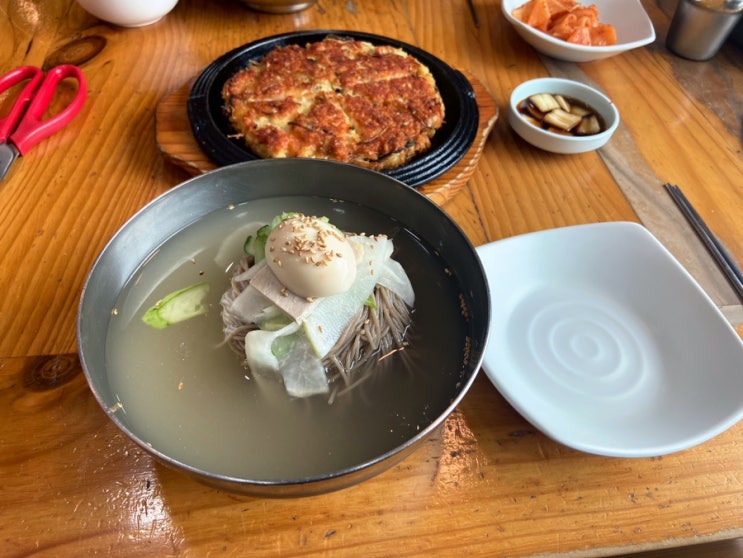  파주 음식빨리나오는 맛집 오두산막국수(대형 주차공간 있음)