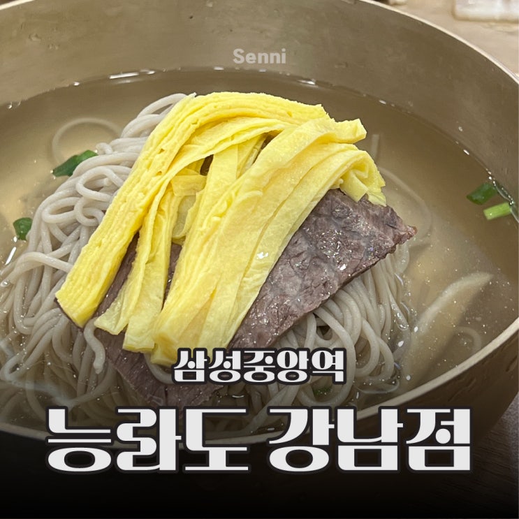  평양냉면 첫 경험, 서울 맛집 "능라도 강남점" 에서