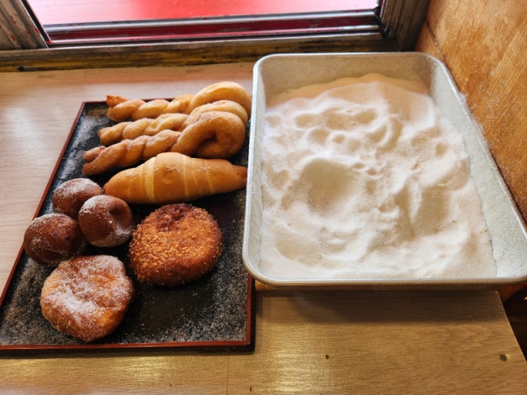 송림동꽈배기 인천도넛 맛집 하루도넛! 디저트뿐만 아니라 음료도 다양한 테이크 아웃 전문 빵집!